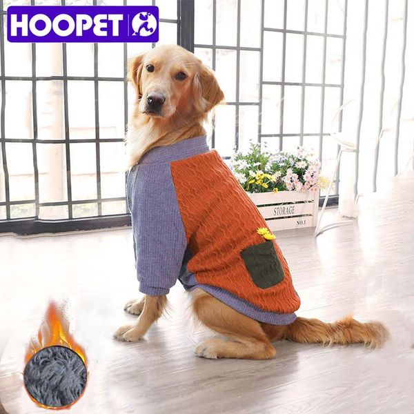 Parkas HOOPET Hundekleidung Warmer Pullover Zwei Fuß Jacken Weiche Kleidung für kleine große Hunde Kostüm