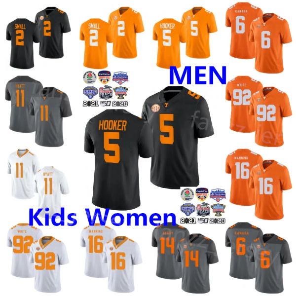 Futebol NCAA College 5 Hendon Hooker Jerseys Tennessee Voluntários Reggie White Peyton Manning Alvin Kamara Eric Berry Jalin Hyatt Jabari Sm High