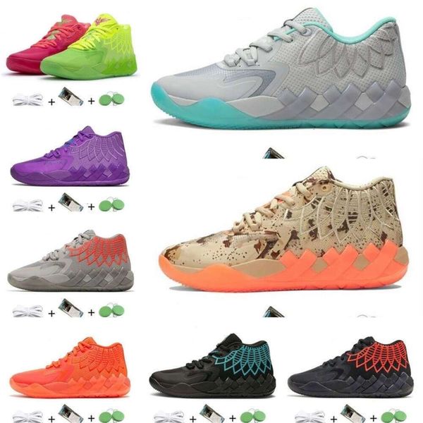 Ogtop Qualidade Bola Lamelo 1 20 MB01 Sapatos de basquete masculino Sneaker Blast Blast Buzz City Lo OVNI Não daqui queen City Rick e Morty Rock Ridge Red Mens Trainer