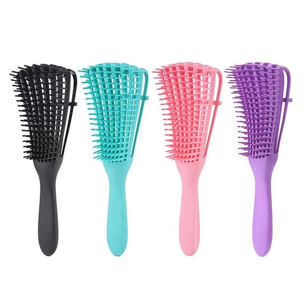 Spazzole per capelli Spazzola districante Cuoio capelluto Pettine Mas Der Spazzola per capelli per capelli asciutti e ricci bagnati Accessori per barbiere domestici Prodotti per la consegna di gocce Cura Styli Dhgwo