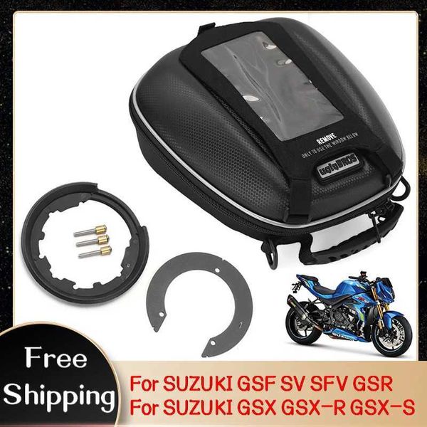 Другие детали мотоцикла, сумка для топливного бака для SUZUKI GSXR GSF SV NS GSR GSXS F, водонепроницаемые гоночные сумки, замок на баке