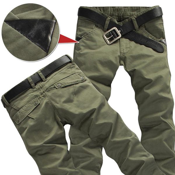 Calças 2021 Elasticidade do inverno de inverno Homens de carga de carga acidentada Men Silm Fit Milltary Army Macants Calça Tactical Casual Troushers Hip Hop