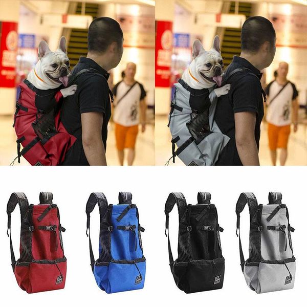 Borsa da trasporto per cani da compagnia all'aperto per cani di taglia piccola, media e grande Zaino Corgi Bulldog Zaino da viaggio per escursionismo