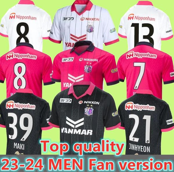 23 24 Мужские футбольные майки Cerezo Osaka RIKU KIYOTAKE UEJO CROUX KAGAWA OKUNO MAKI 2023 2024 Home Away 3rd Limited Edition Футболка для взрослых Униформа с короткими рукавами