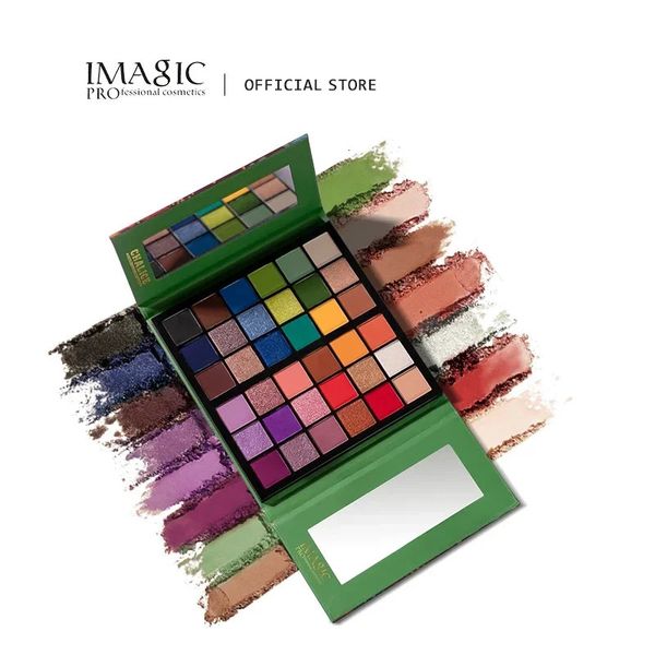 Lidschatten IMAGIC 36 Farben Make-up-Lidschatten-Palette, matt, perlmuttartig, glitzernd, metallischer Glanz, nackte Augenpigmente, Kosmetik 231128