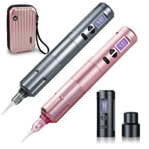 Macchina per tatuaggi K6003 Penna rotativa wireless Motore tedesco originale Batteria da 900 mAh Carica rapida Strumento per tatuaggio professionale 231128