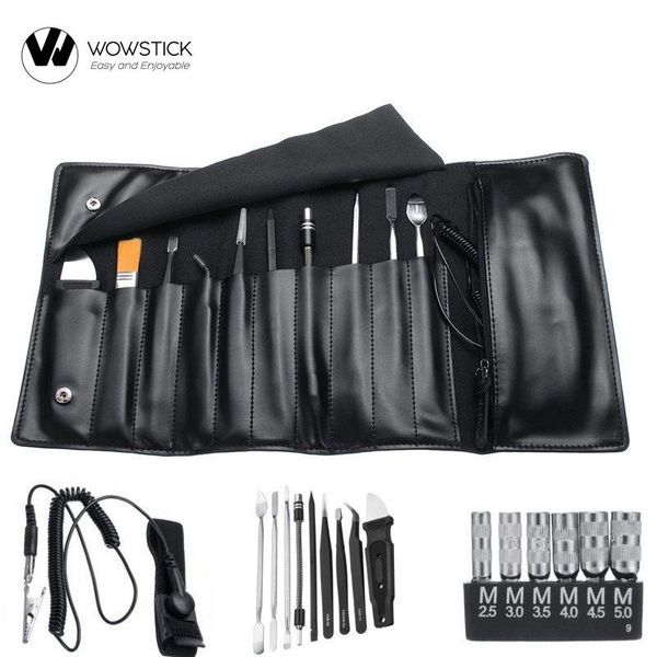 gereedschap Wowstick Cacciavite Elettrico Accessorio Toolkit Spazzola Pulita/Pinzette/Braccialetto Antistatico/Asta Morbida Vientiane/Borsa di Stoccaggio