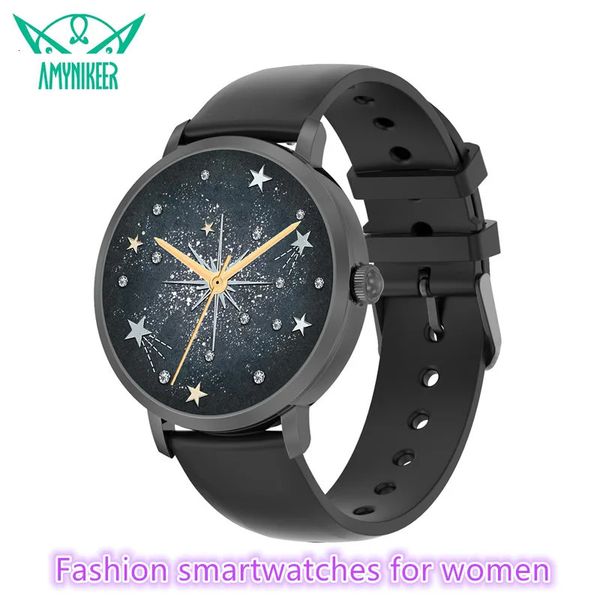 Damenuhren Mode Smartwatch Frauen DT S Bluetooth Anruf Schlaf Herzfrequenz Menstruationstemperaturüberwachung 1,3 Zoll AMOLED Fitness Tracker 231128