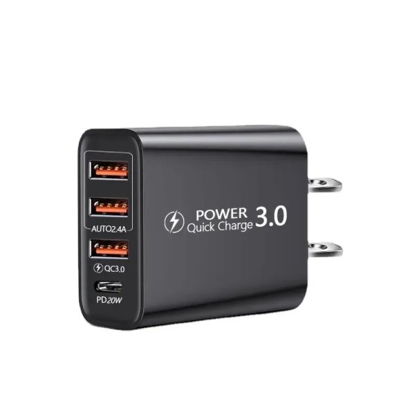 PD20W AC-Mobiltelefone Schnelllade-USB-Wandladegerät UK US EU QC USB- und PD-Typc-Home-Ladegerät-Adapter ZZ