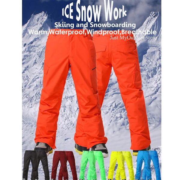 Altri articoli sportivi Colori GS Brand Pantaloni da neve Pantaloni da snowboard 10k Impermeabili Antivento Traspiranti Sport invernali all'aria aperta Sci per uomo 231128