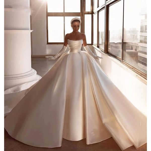 Abiti da festa 2023 Gorgeou's Wedding For Women Dubai Arabic Off Shoulder Princess Abiti da sposa su misura Ball Robe De 230427