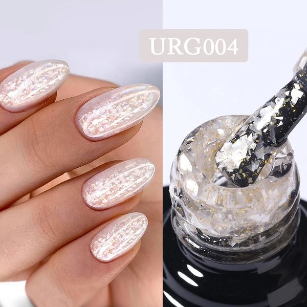 Prego Gel UR SUGAR 7ml Gold Glitter Gel Nail Polish Platinum Brilhante Lantejoulas Minerais Soak Off UV LED Gel Nail Semi Permanente Manicure 231128