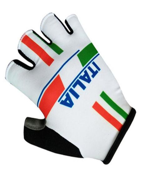 Equipamento de proteção Tour De Italy França Luvas de ciclismo Bicicleta Luvas esportivas Luvas de equipe Ropa Guantes Ciclismo Meio dedo à prova de choque165960544