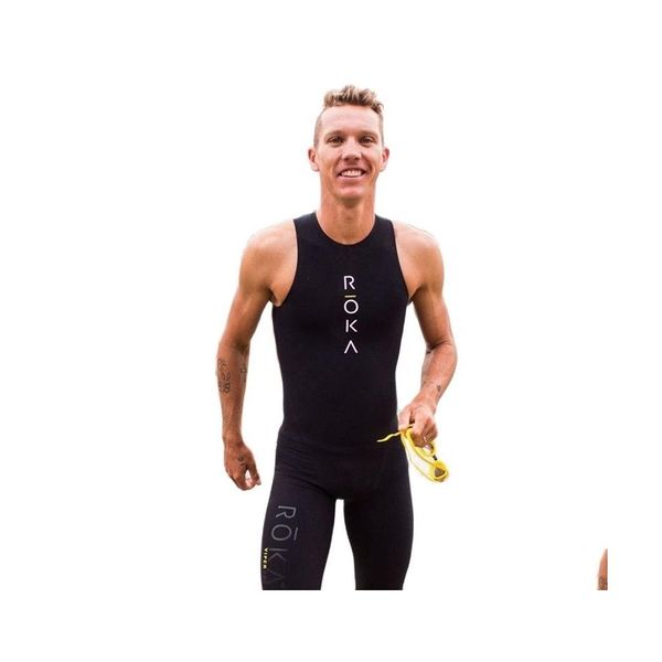 Tute da uomo Mens Roka Triathlon senza maniche Nuoto e corsa Abbigliamento sportivo Tuta Collant outdoor Tuta di pelle 220914 Drop Delive Dh1Fx