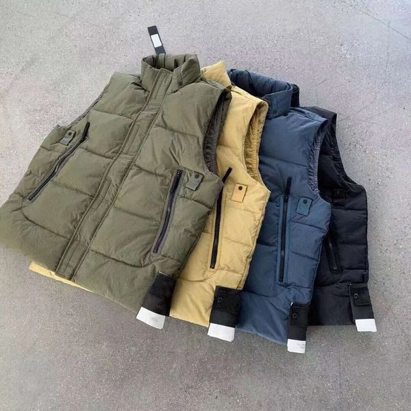 Parkas pour hommes Veste en duvet de créateur Version haute Veste à col montant en pierre Veste à capuche Veste en peluche de gâteau de mouton Veste pour hommes et style tendance Down 2023s