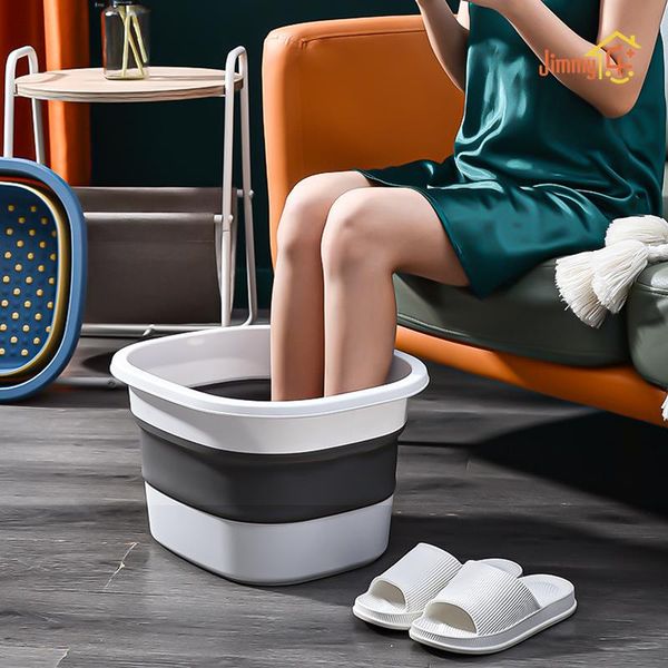 Badewanne neuer faltbarer Fußbad Eimer Haushalt TPE Fußbadesbecken tragbares Massage Fuß Bad tragbarer Fußbad -Eimer Plastikschale
