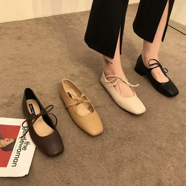 Flats Kleid Bailamos lässig bequeme weiche Bootsballera Ballerina flach runde Zehen Ballett Flachschuhe Frauen auf Si Daca rutschen