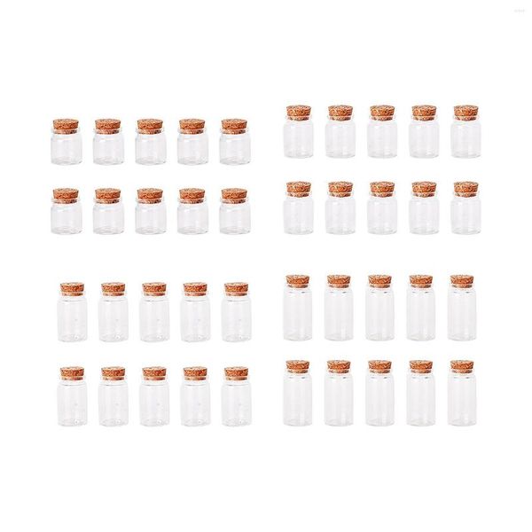 Bottiglie di stoccaggio 10 pezzi Barattoli di vetro Wish Contenitore vuoto per caramelle per la decorazione domestica