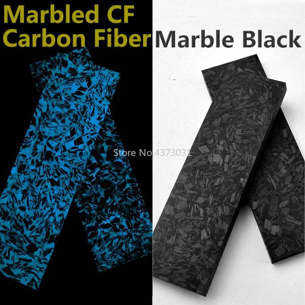 Messen 2pcs Noctilucent marmorizzata in fibra di carbonio a blocchi in fibra stenina stenina per manico da coltello fai da te forniture artigianali 135x40x5mm