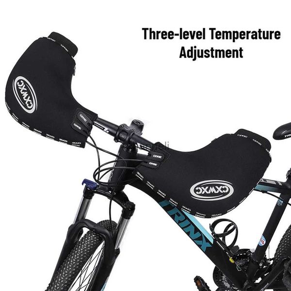 Велосипедные перчатки с электрическим подогревом, перчатки для руля MTB, велосипедная поручня, ветрозащитные перчатки для велосипедного руля, тепловые для езды на открытом воздухе, YQ231129