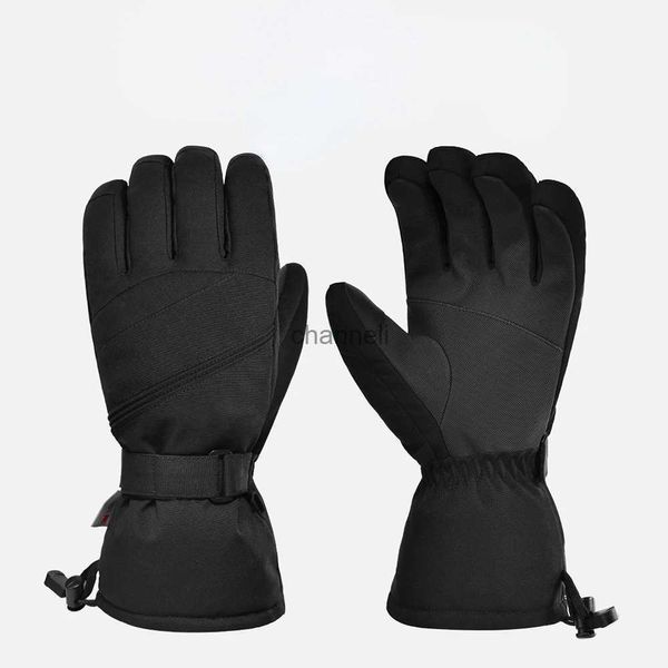 Guanti da ciclismo Prodotti caldi invernali Guanti da sci Scheda singola e doppia Touch screen caldo 3M Plus Guanti antivento impermeabili YQ231129