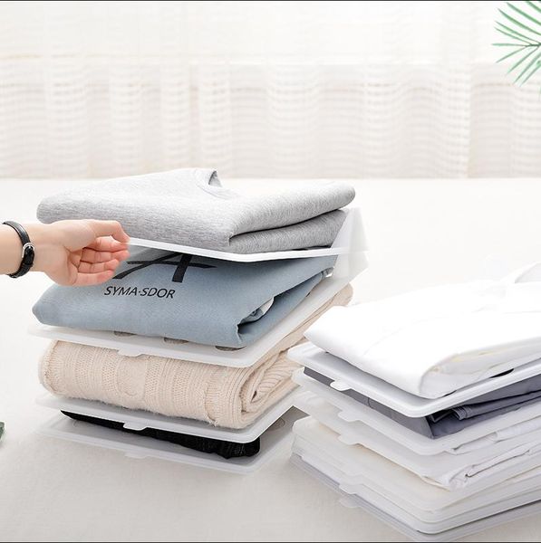 Armazenamento dobrável suportes de armazenamento de pano roupas simples guarda-roupa acabamento racks casa camisa roupa interior organizador placa artefato