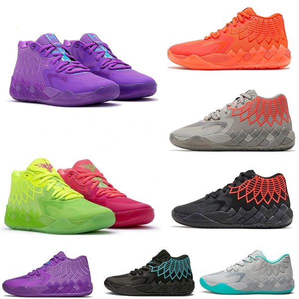 Lamelo Ball sapatos de basquete MB.01 LO Mens Outdoor Sports Balls Trainers Rock Ridge Red Blast Queen City Galaxy Black Dreams