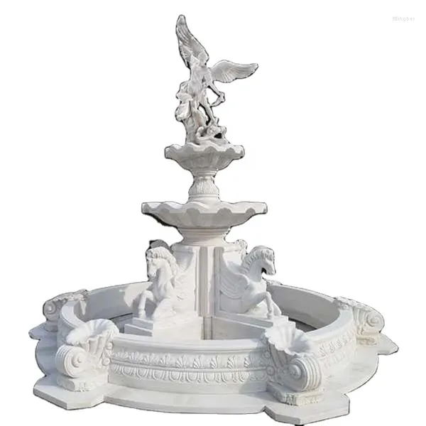 Fontana del cavallo di marmo della decorazione delle decorazioni del giardino all'aperto con il prezzo di fabbrica