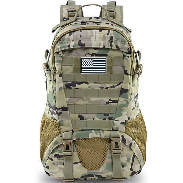 Borse da scuola 35L Zaino militare tattico Esercito Molle Zaino d'assalto Zaino da viaggio per esterni Zaini da campeggio Caccia Arrampicata Casual 231128