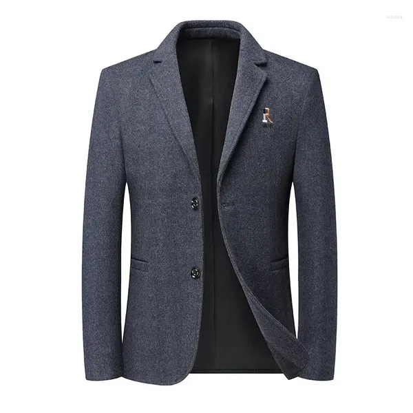 Männer Anzüge 2023 Mode Vintage Plaid Blazer Britischen Stilvolle Männliche Anzug Jacke Business Casual Für Männer Regelmäßige Hombre L123