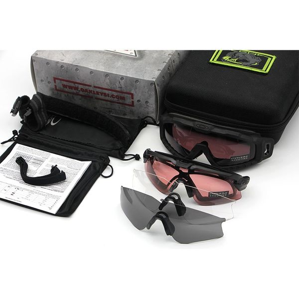 Zwei-in-eins-Taktikbrille, Wind- und Sandbrille, kugelsichere Antibeschlag-CS- und explosionsgeschützte Wettkampf-Schießbrille