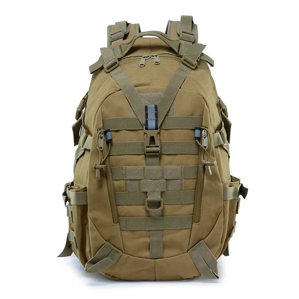 Sırt çantası 40l kamp sırt çantası erkekler askeri çanta seyahat çantaları ordu taktik molle tırmanma sırtlı yürüyüş açık yansıtıcı omuz çantası 231128