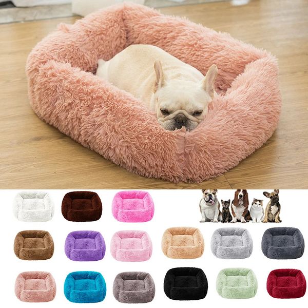 canili penne Letti per cani Tappetini Super morbido quadrato Letto per cani da compagnia Letto per gatti Peluche Full Size Letto calmo Comodo artefatto per dormire Letto lenitivo 231129