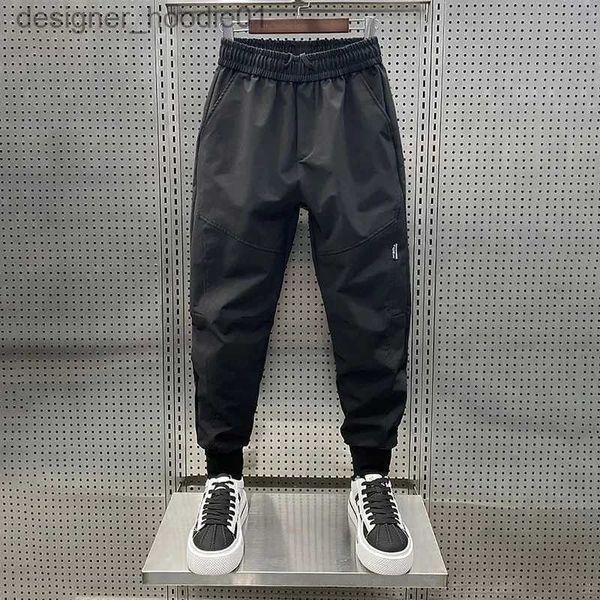 Calças masculinas Harem Pants Casual Coreano Selvagem Vintage Solto Moda Calças Roupas Masculinas Preto Sweatpant Calças de Trabalho Para Homens Calças Largas L231129