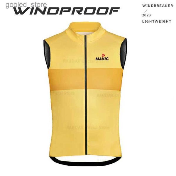 Gilet da uomo RX MAVIX Nuovo gilet da equitazione unisex Giacca da bici da strada Giacca antivento MTB Bici senza maniche Canotta Bike Professional Team Gilet resistente ai raggi UV Q231129