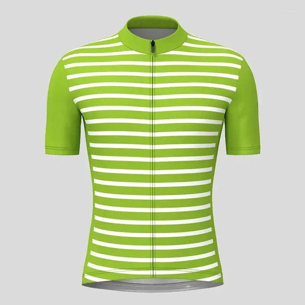 Гоночные куртки, модные полосатые велосипедные майки с короткими рукавами, летняя одежда 2023 года, рубашка для горного велосипеда, быстросохнущие велосипедные топы
