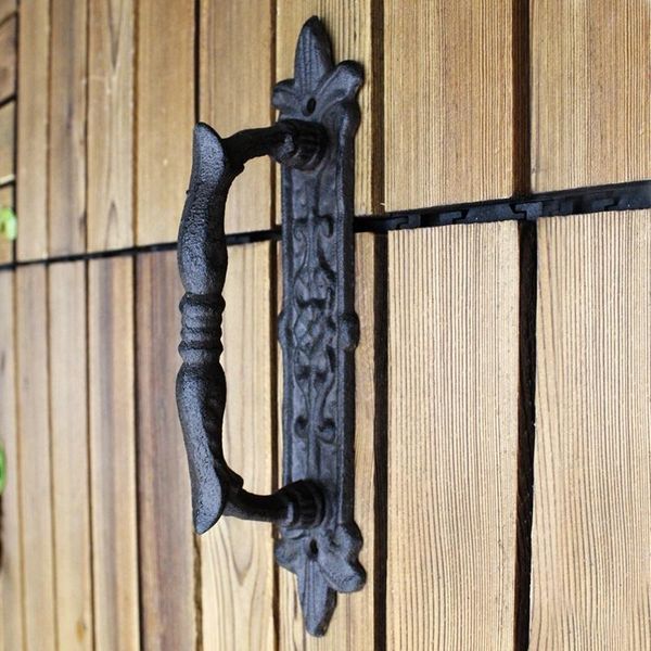 Nests Avrupa retro dökme demir zanaat kapı kolları bahçe/avlu kapı kolu ev kapısı için dekorasyon