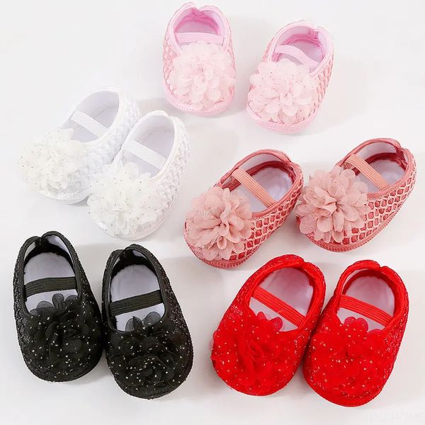 First Walkers Marke geboren Kleinkind Baby Mädchen Sommer Kinder Schuhe Weiche Sohle Krippe Prewalker Kleinkind AntiSlip Solide Floral 231128