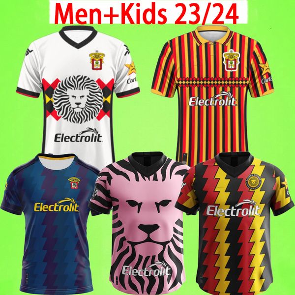 23/24 Leones Negros Jerseys de futebol UNIVERSIDAD DE GUADALAJARA Homens Conjuntos Kids Kit Camisas de Futebol 2023 2024 Home Away Terceiro Uniformes Mexican Liga MX Lion Tops