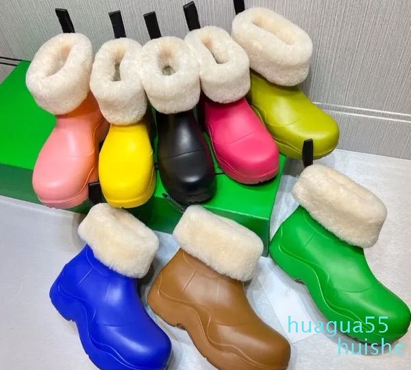 Botas curtas de fábrica Jelly Color Classic High Rain Shoes