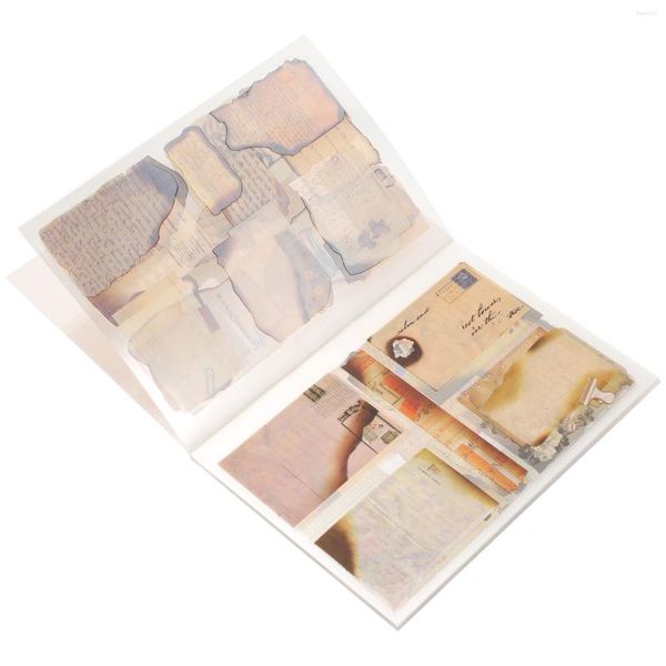 Garrafas de armazenamento adesivo de conta manual decoração vintage adesivos adesivos de decalque diy livro de animais de papel japonês material