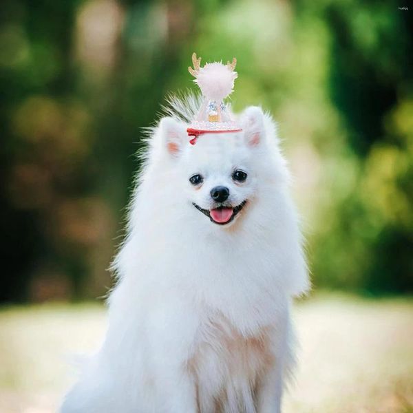 Cão vestuário natal filhote de cachorro animal de estimação bandana traje cabelo chapéu para gato