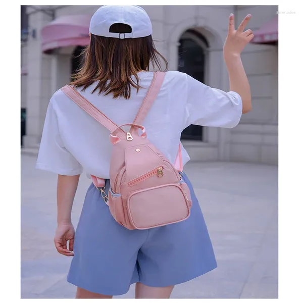 Borse da scuola Mini borsa da petto da donna Zaino a tracolla piccolo casual leggero