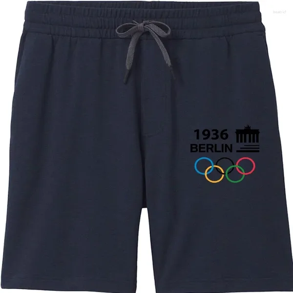 Shorts masculinos BERLIM 1936 Homens Verão JOGOS OLÍMPICOS OLYMPISCHE SOMMERSPIELE RETRO