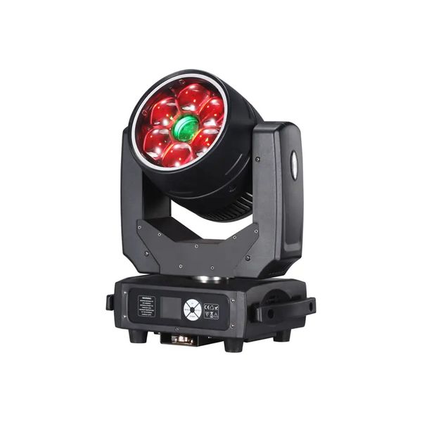 6pcs 6x40W LED RGBW 4in1 Wash Zoom Small Bee Eyes Moving Head Light mit Fokus für Clubs DJ Hochzeit Bühne Konzert Studio Events