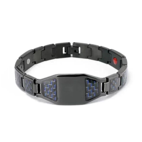 Armreif Herren Titan Stahl Magnetische Blöcke Armband Armband Germanium Armband Für Arthritis Schmerzen Grade Schmuck Drop Lieferung Armband Dhhe4