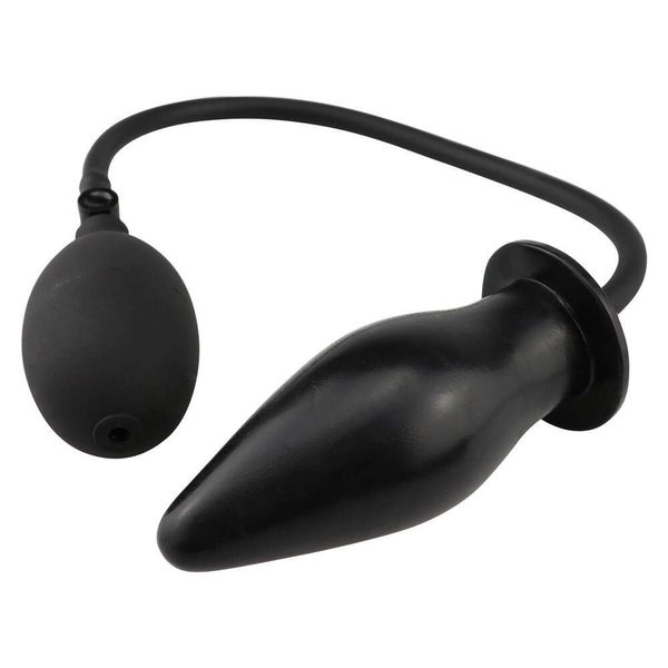 Brinquedos sexuais massageador de silicone macio inflável anal plug preto bomba contas bunda massageador ânus brinquedo para casais femininos masculinos