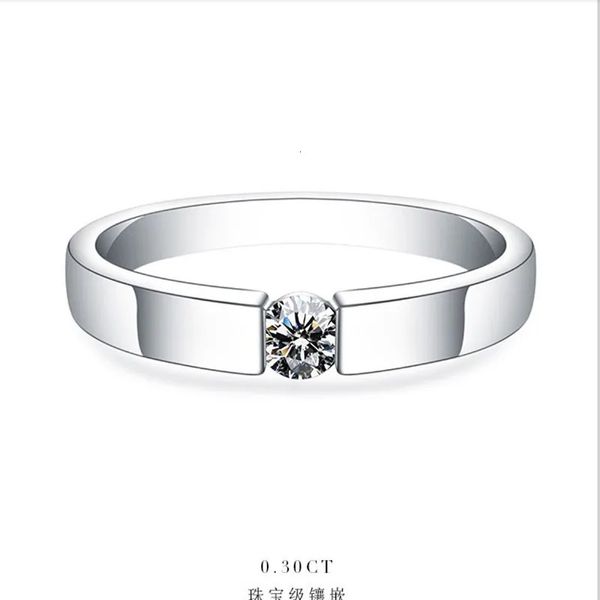 Обручальные кольца Положительный тест 025Ct 4 мм DColor Кольцо-пасьянс с бриллиантами Платина 950 Обручальное для женщин 231128