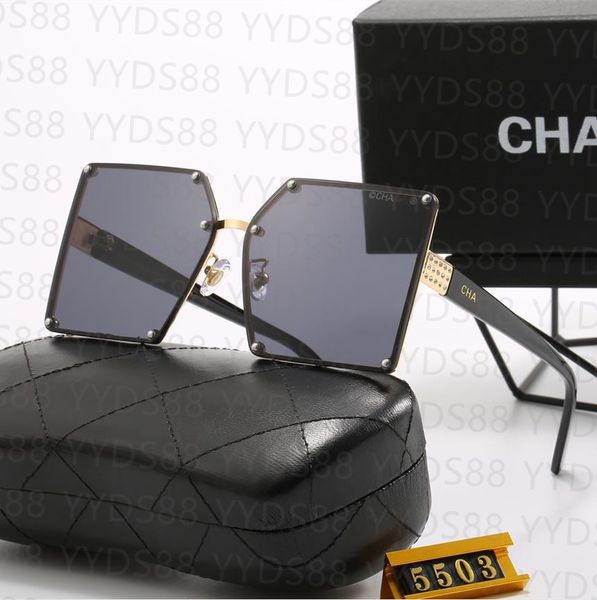 330 Mens Women Designer Sonnenbrille Kanalgläser Mode Brille Brillen Diamond Square Sunchade Crystal Form Sun Full Package fangen farbenfrohe und Hauptpersonen