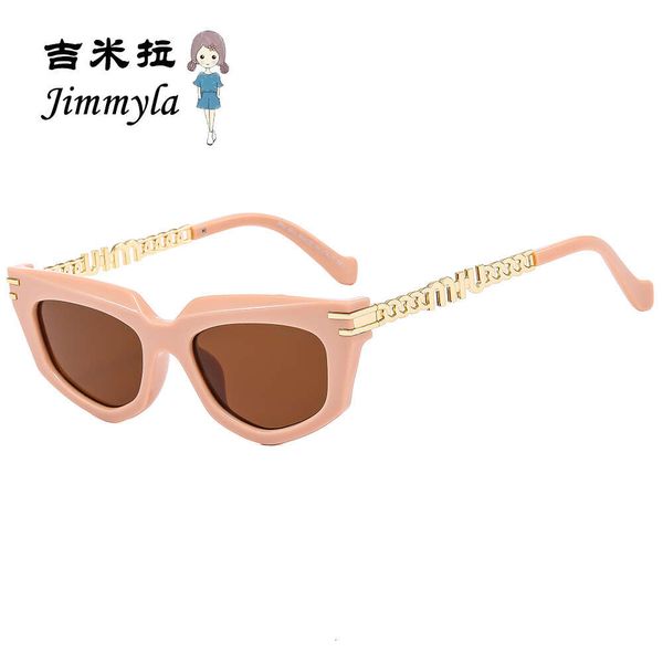 Desginer miui miui новые персонализированные популярные мужские и женские солнцезащитные очки Miu с буквенным принтом Miao, семейные трендовые солнцезащитные очки, модные очки